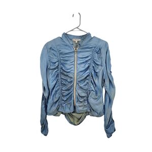 Hanna For La Journee Vintage Women's Ruched Full Zip Spanish Jacket